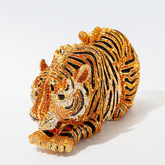 Tiger Crystal Evening Clutch