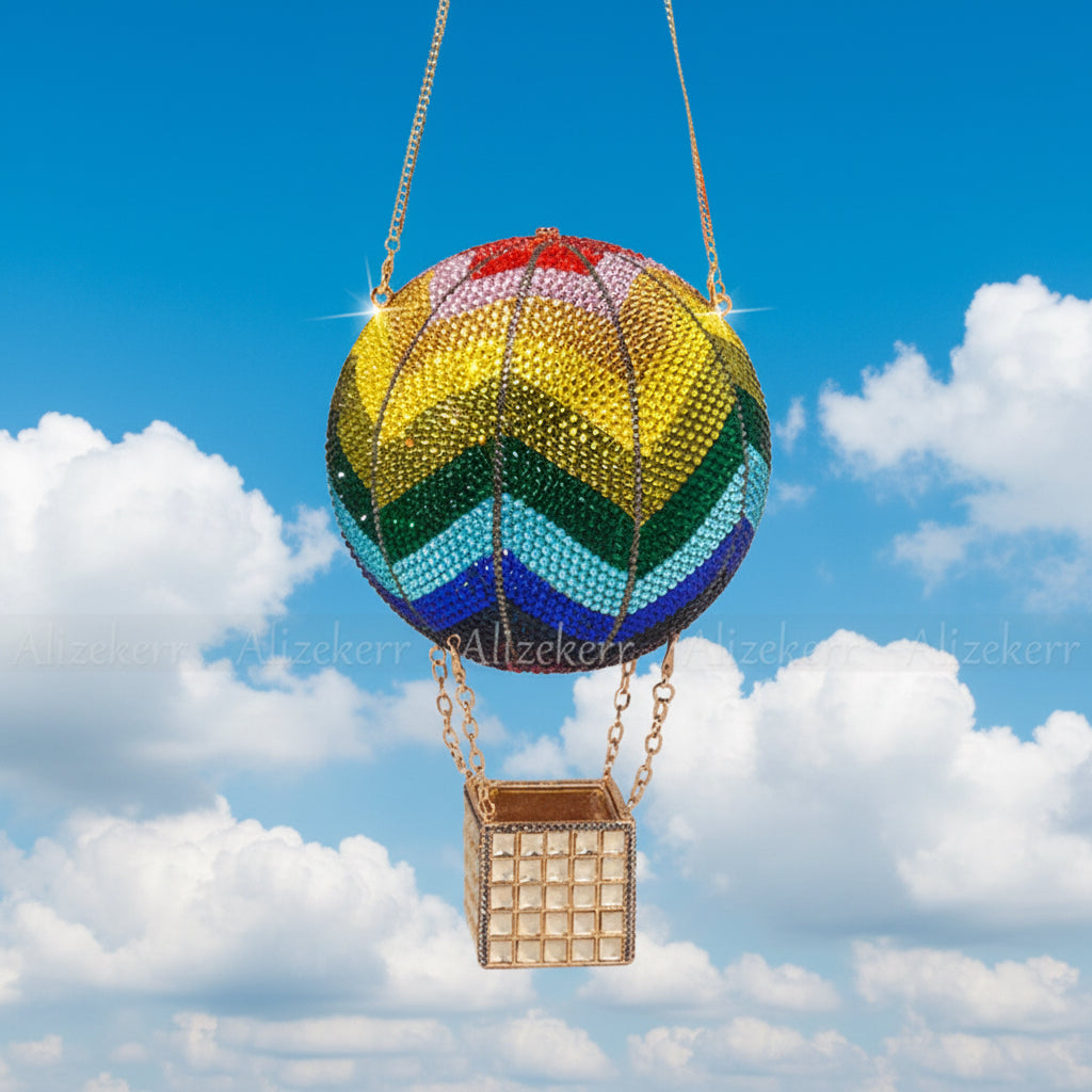 He's Full Of Hot Air Balloon Evening Bag