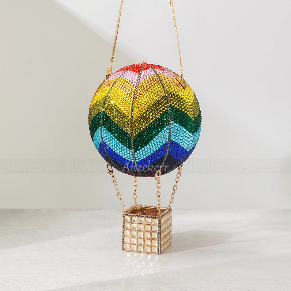 He's Full Of Hot Air Balloon Evening Bag