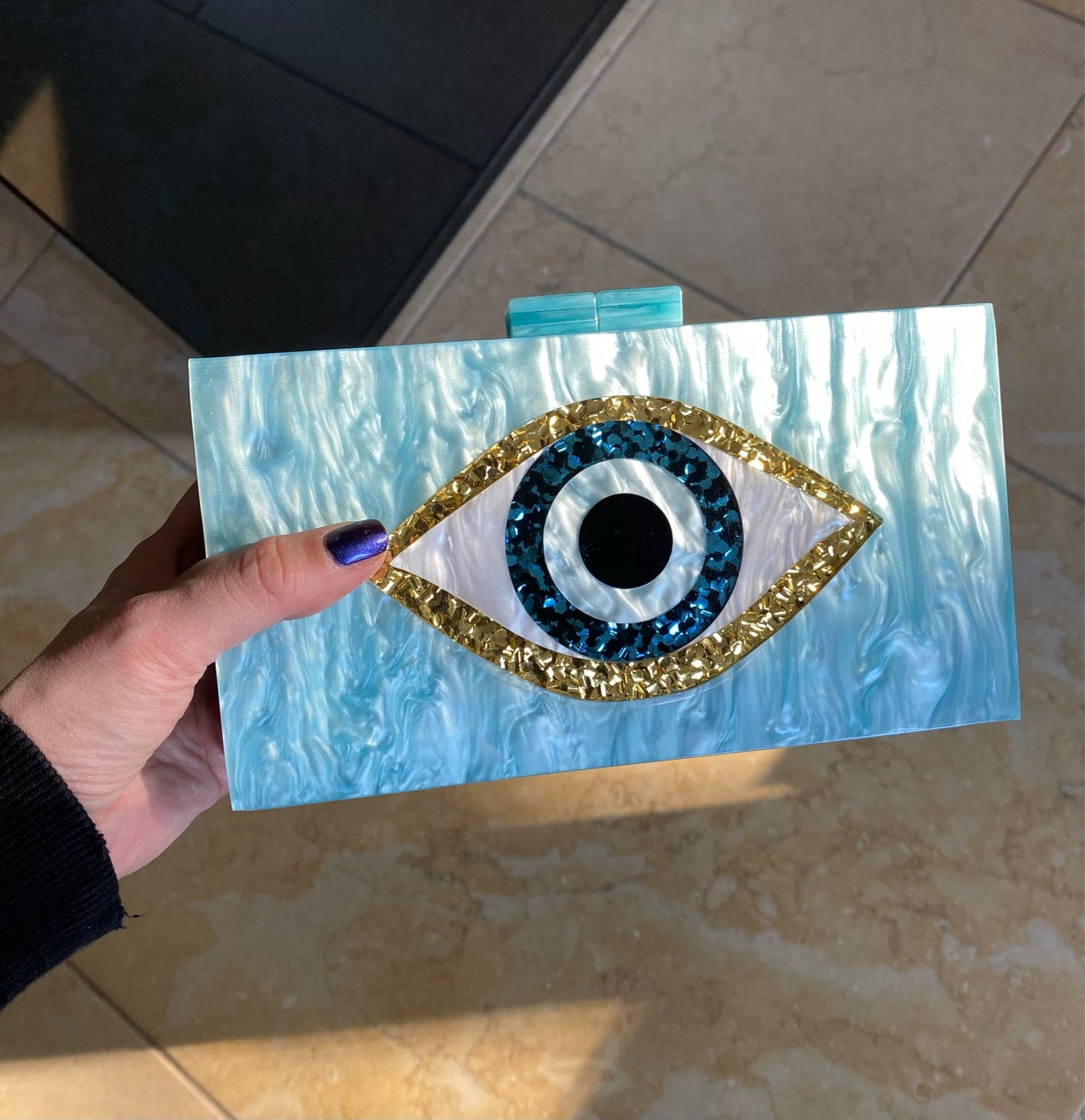 Eye For An Eye Rectangle Clutch
