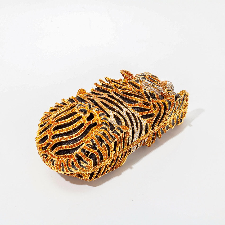 Tiger Crystal Evening Clutch