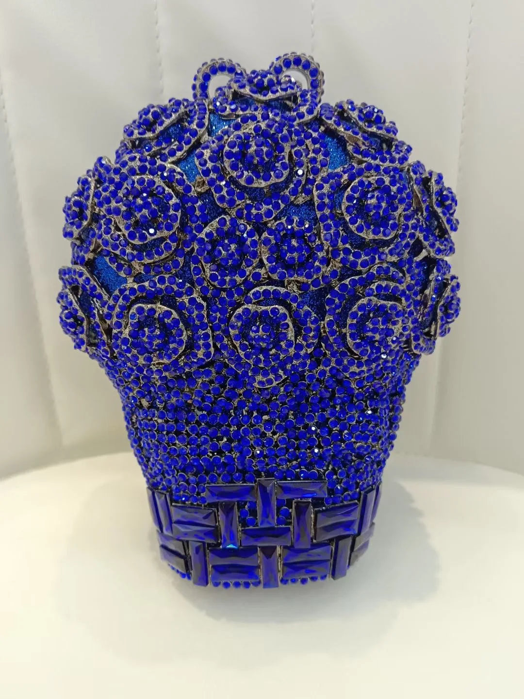 Luxury Crystal Flower Clutch