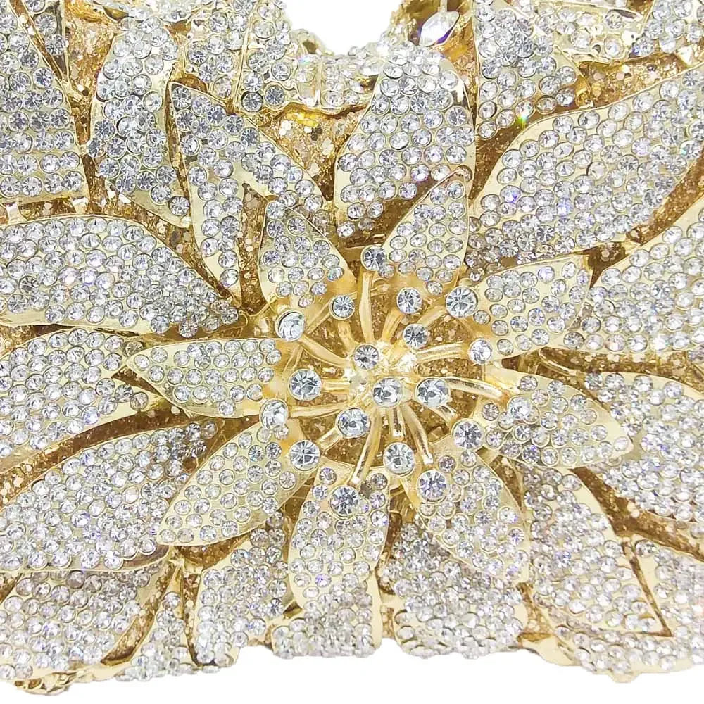 Floral Crystal Clutch