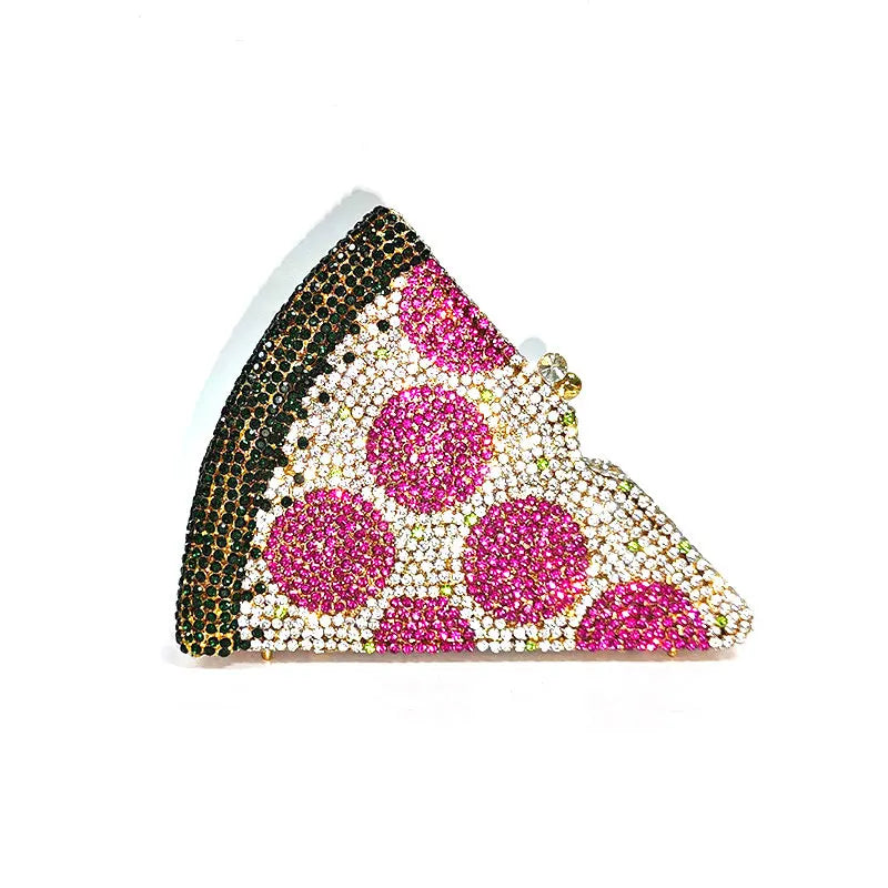 Crystal Pizza Party Clutch
