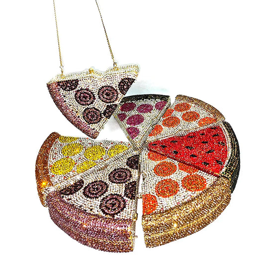 Crystal Pizza Party Clutch