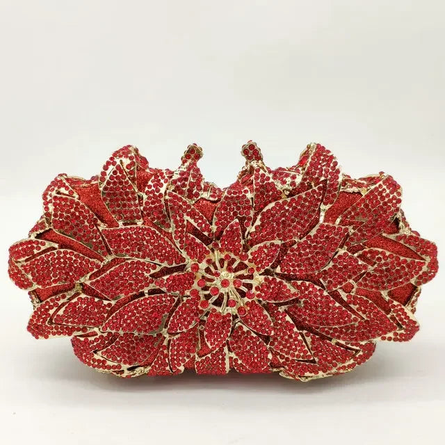 Floral Crystal Clutch