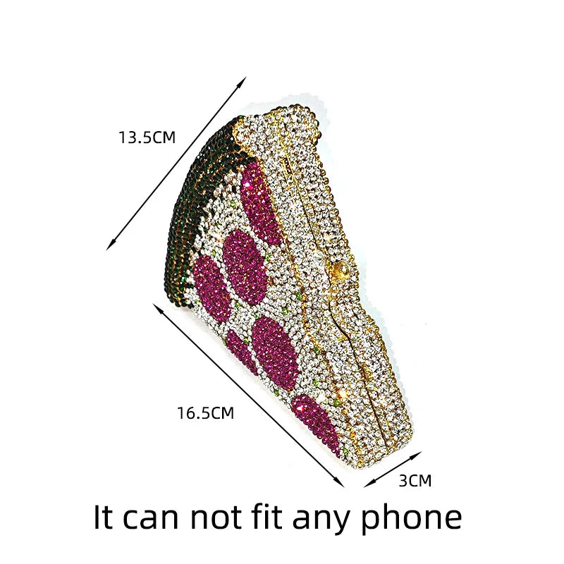 Crystal Pizza Party Clutch