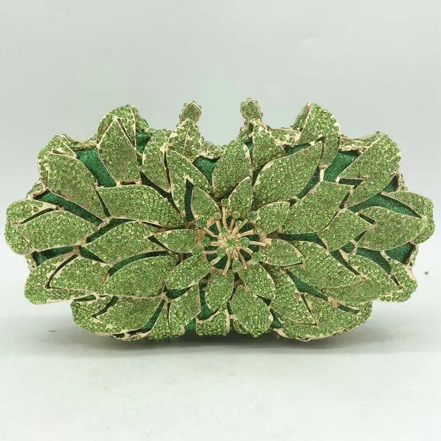 Floral Crystal Clutch