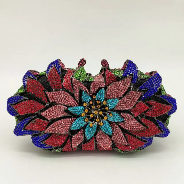 Floral Crystal Clutch