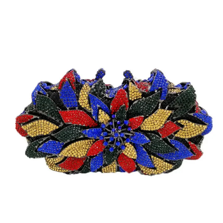 Floral Crystal Clutch