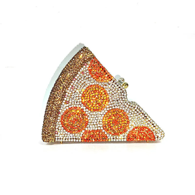 Crystal Pizza Party Clutch