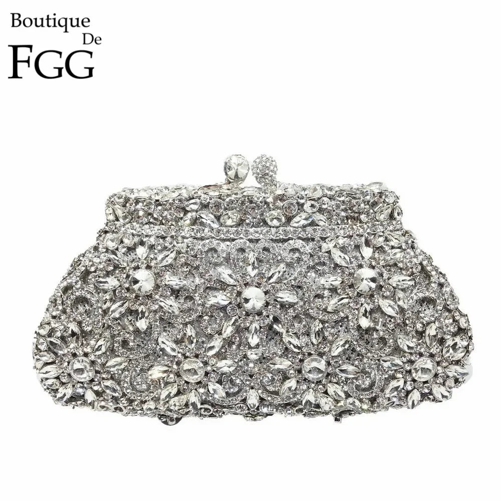 Vintage Appeal Flower Crown Clutch