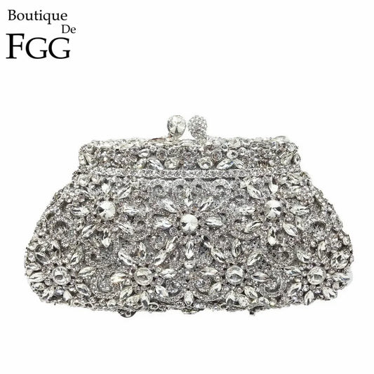Vintage Appeal Flower Crown Clutch