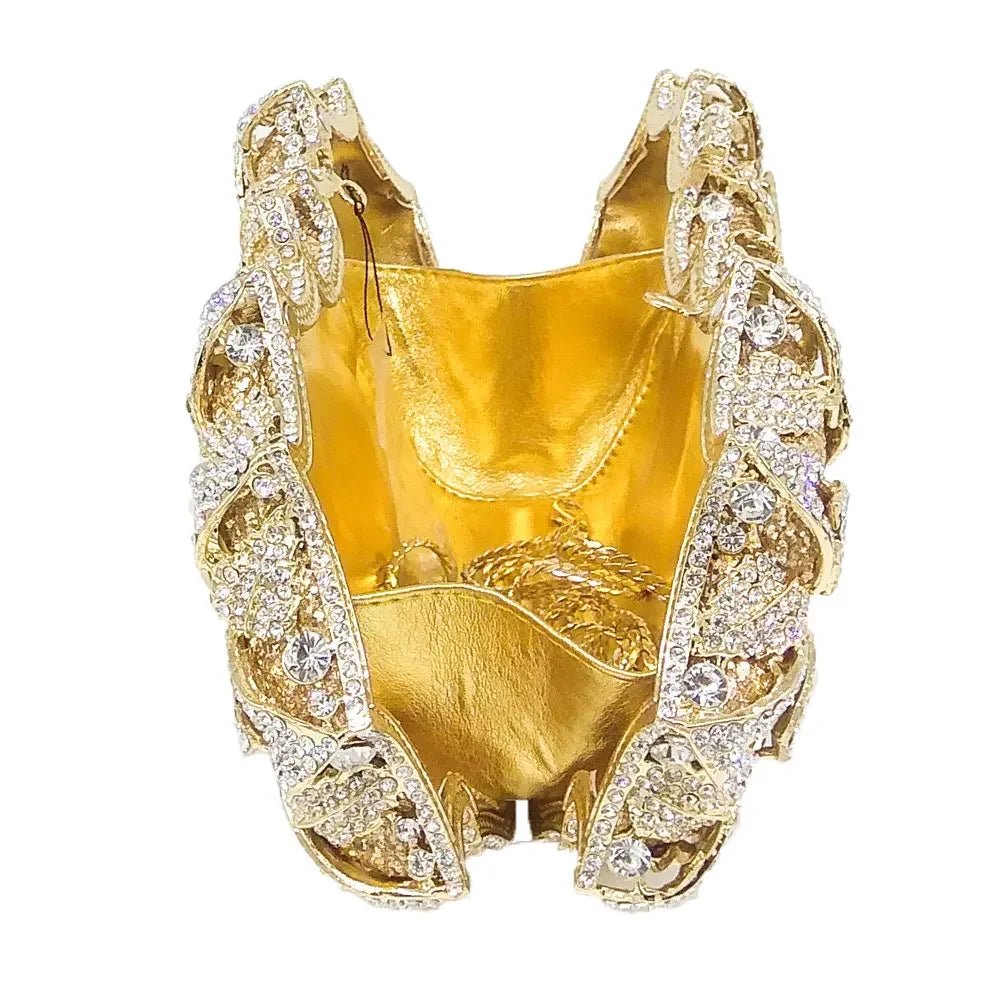 Floral Crystal Clutch