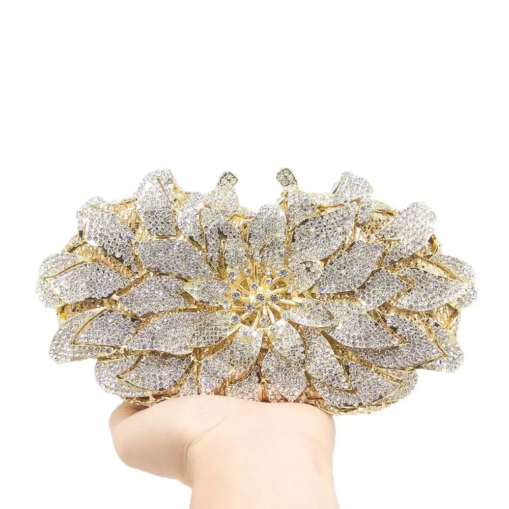 Floral Crystal Clutch