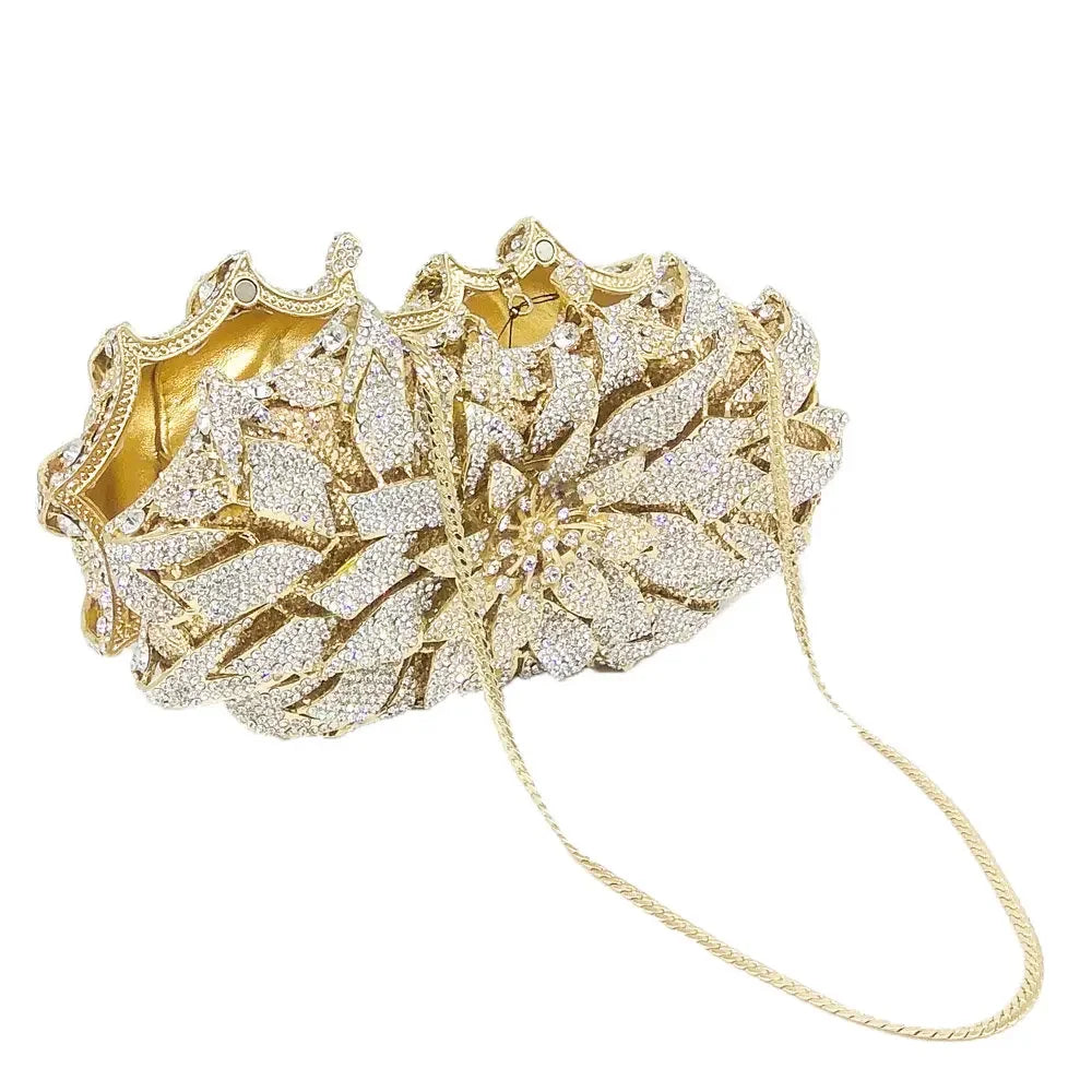 Floral Crystal Clutch