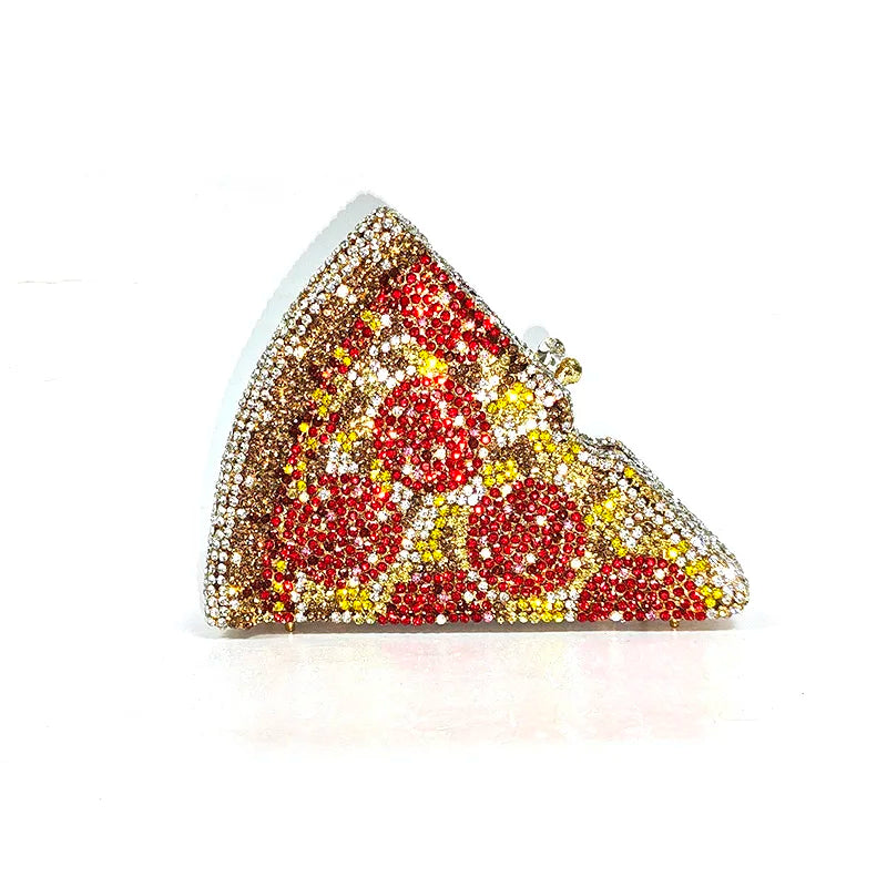 Crystal Pizza Party Clutch