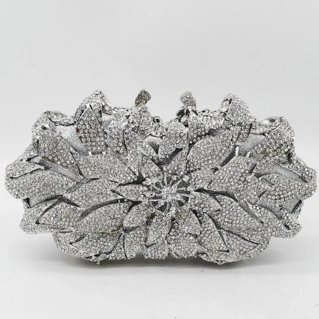 Floral Crystal Clutch