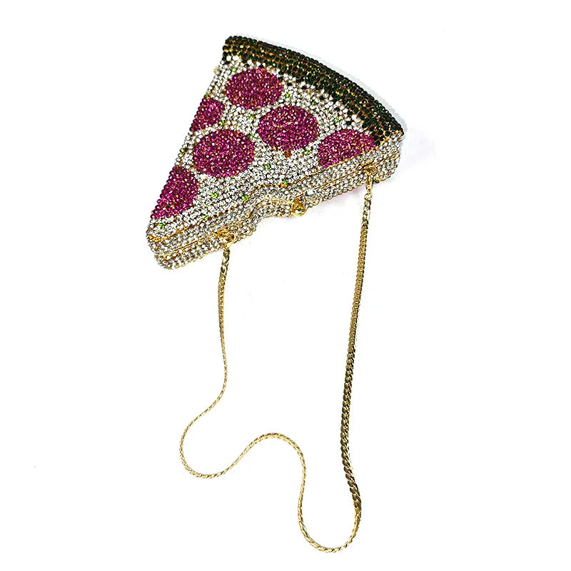 Crystal Pizza Party Clutch